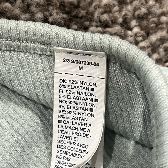 Mint Green Ribbed Tank Top - Picture 3 of 3